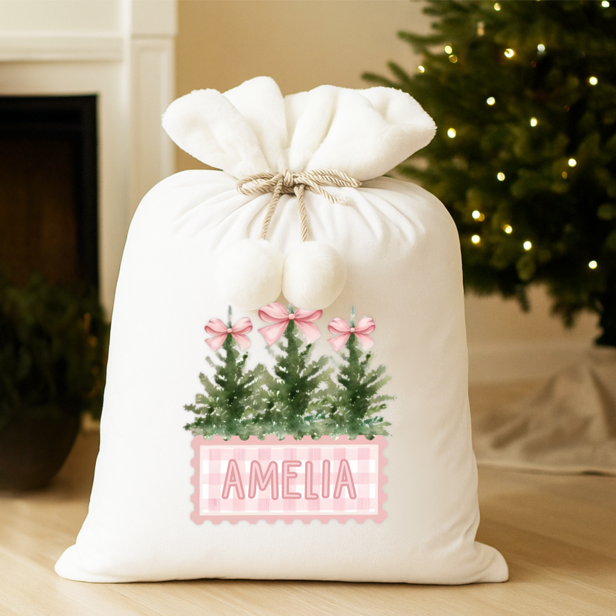 Personalised Christmas Santa Sack | Nutcracker Ballerina
