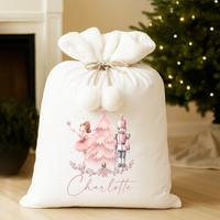 Personalised Christmas Santa Sack | Nutcracker Ballerina