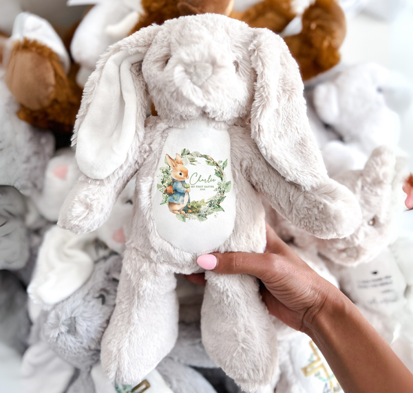 Personalised Blue Easter Bunny