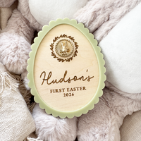 Personalised Baby's First Easter Plaque