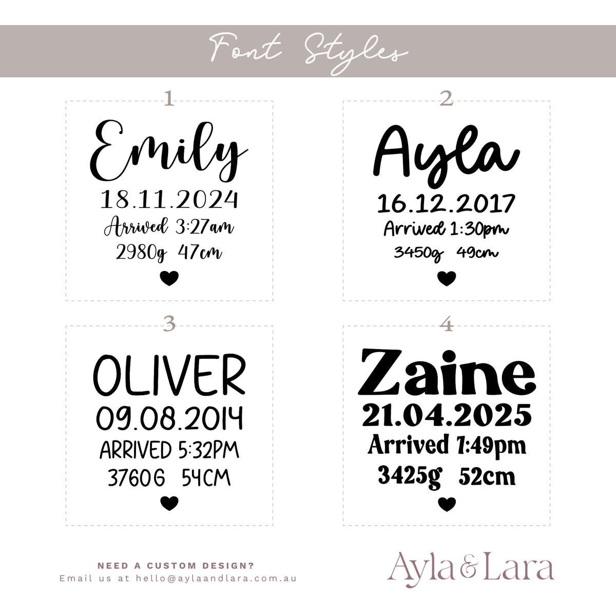 Personalised Teddy | Birth Announcement Details