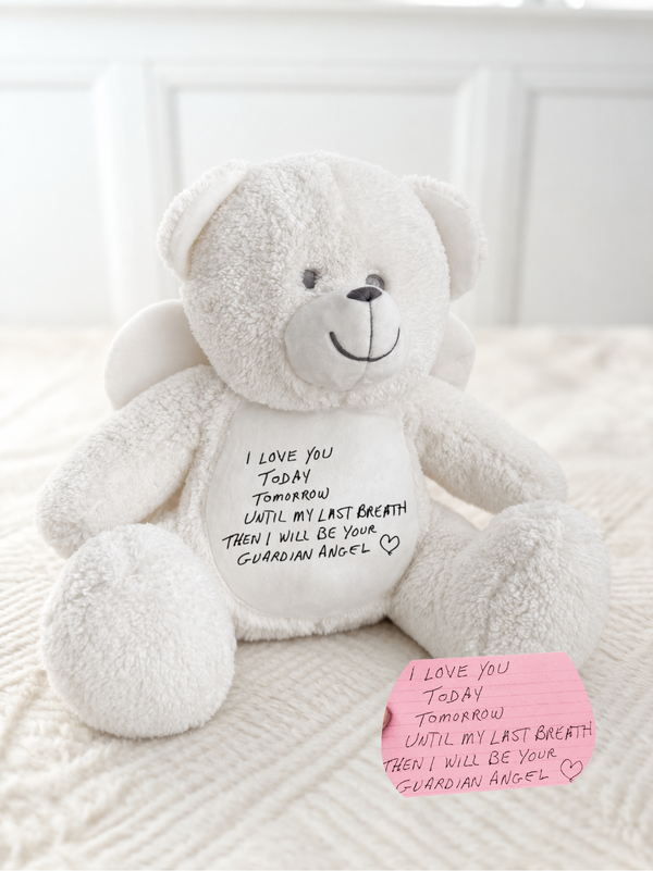 Personalised Teddy with Handwriting Ayla & Lara