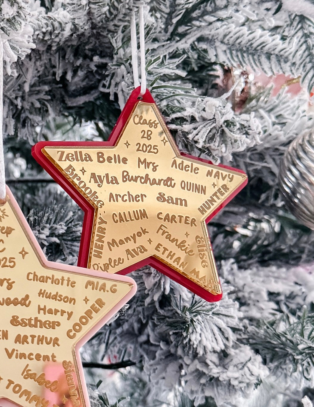 Personalised Teacher Ornament Ayla & Lara