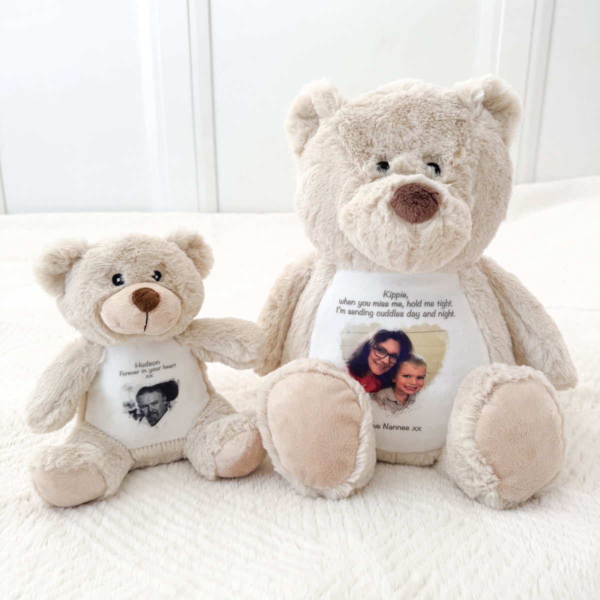 Personalised Photo Memory Teddy Ayla & Lara