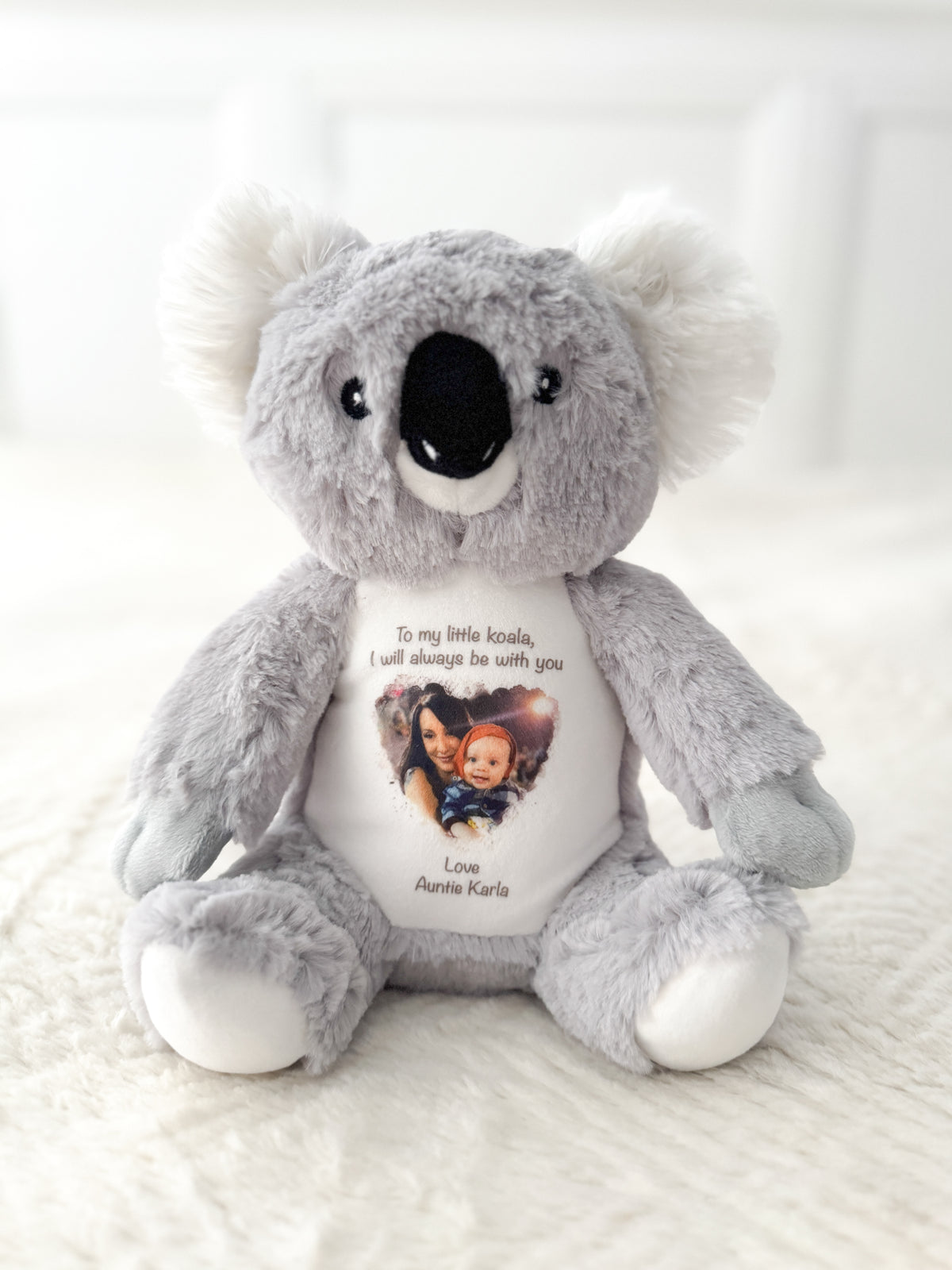 Personalised Photo Memory Teddy Ayla & Lara