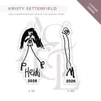Bulk Order Drawing Ornaments - Kristy Setterfield Ayla & Lara