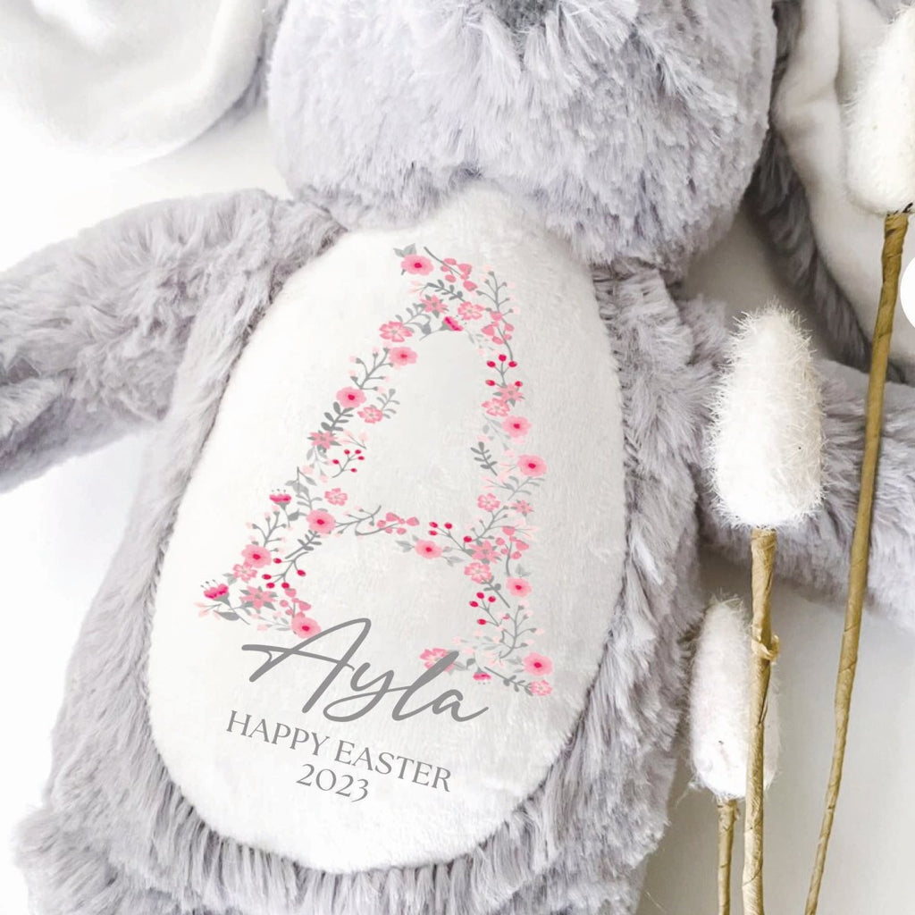 Personalised Easter Bunny Name Initial Ayla Lara