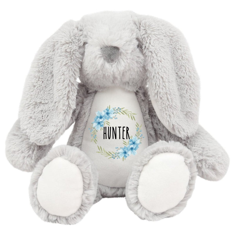 Personalised Name Bunny with Floral Wreath - Ayla & Lara