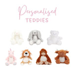 Personalised Teddy | Flopsy Birth Announcement - Ayla & Lara